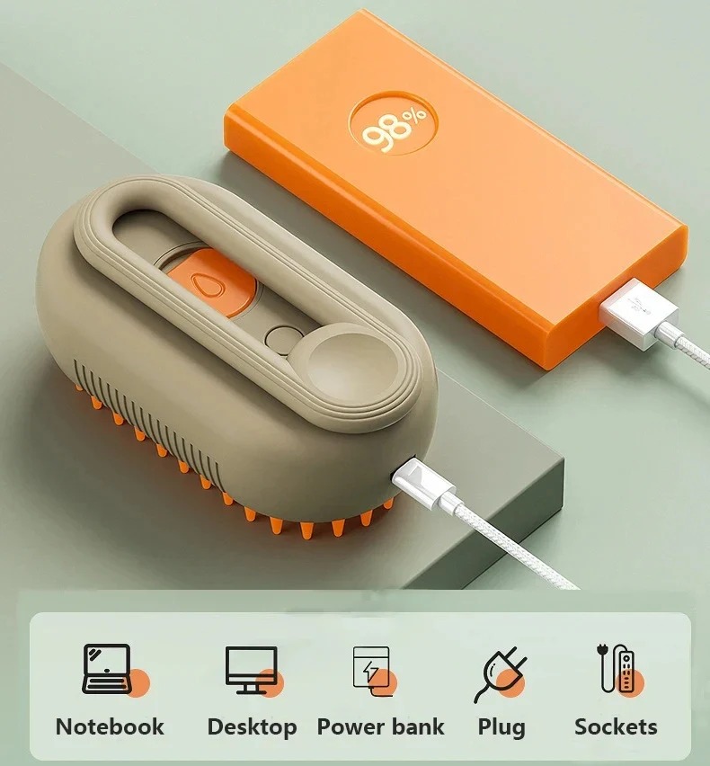 Elektrisk Sprayborste för Husdjur – Grooma, Mista och Massera - Bild 8